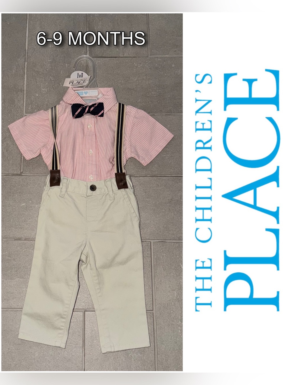 NWT - THE CHILDREN’S PLACE - Dad & Me Baby Baby Boys Gingham Poplin Outfit Set